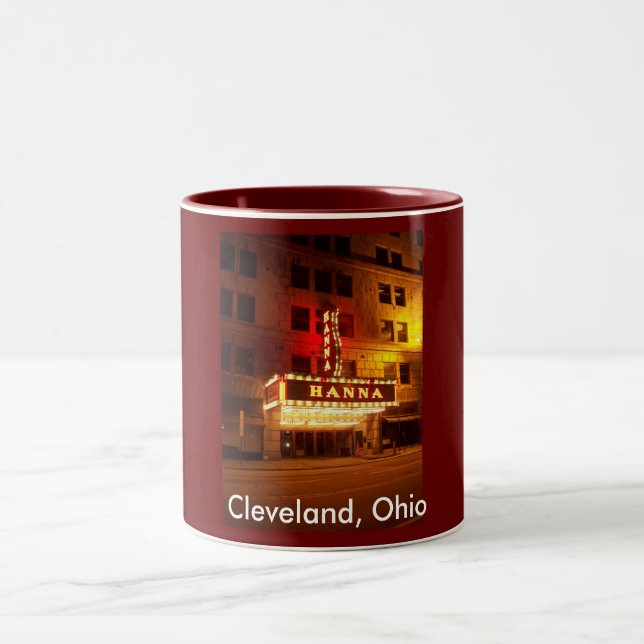 Cleveland, Ohio Two-Tone Coffee Mug (Center)