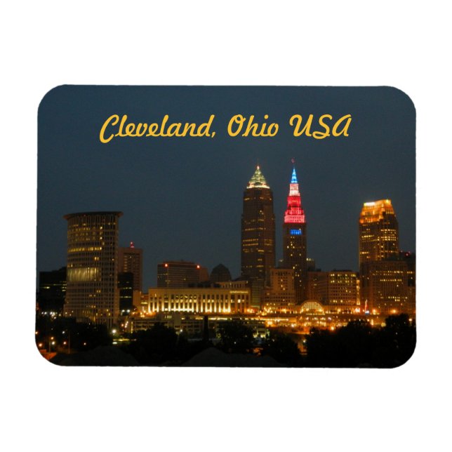 Cleveland,Ohio USA Photo Magnet (Horizontal)