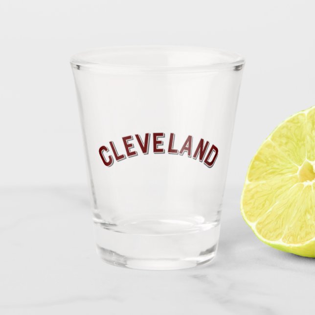 Cleveland, Ohio Vintage Arch Shot Glass (Front)