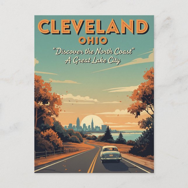 Cleveland Ohio Vintage Travel Postcard (Front)