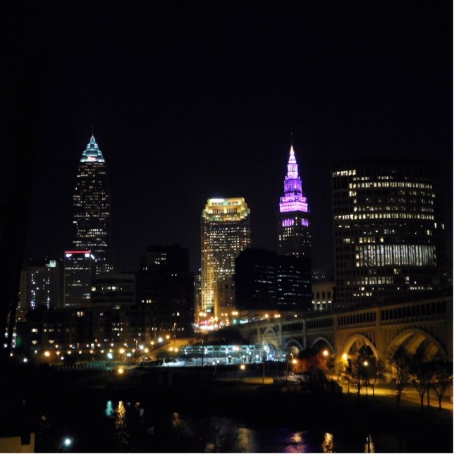 Cleveland Purple River Skyline Cutout (Front)