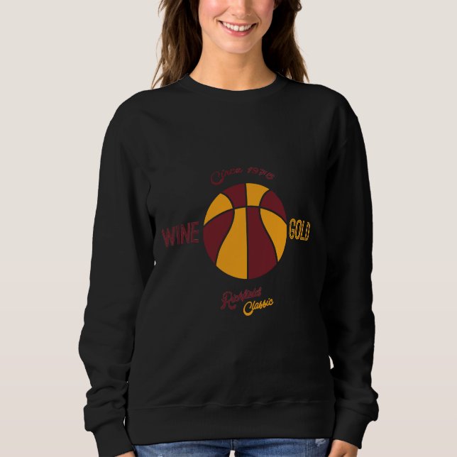 Cleveland Richfield  Wine And Gold Sweatshirt (Front)