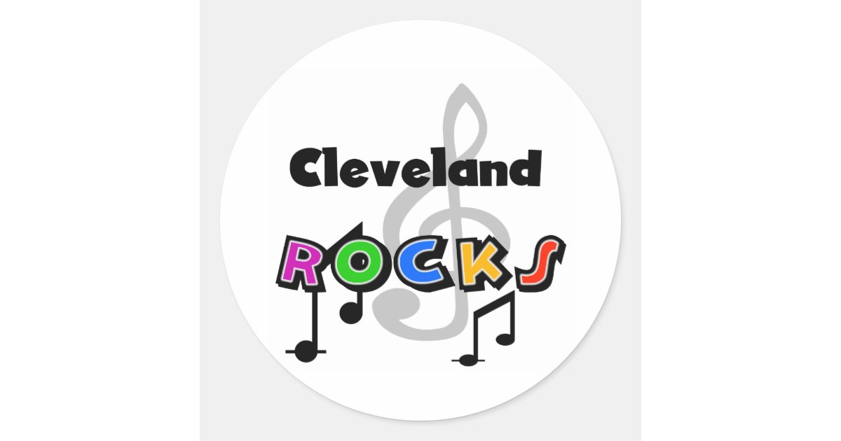 Cleveland Rocks Classic Round Sticker | Zazzle