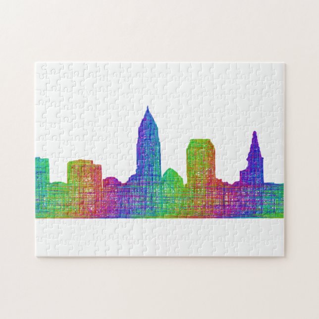 Cleveland skyline jigsaw puzzle (Horizontal)