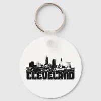 WeBleedOhio Keychain - Cleveland Themed Key Rings Skyline