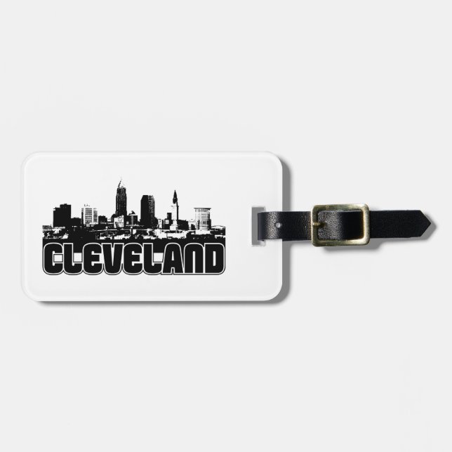 Cleveland Skyline Luggage Tag (Front Horizontal)