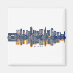Cleveland Skyline Magnet