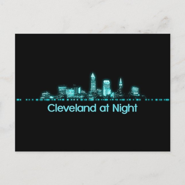 Cleveland Skyline Postcard (Front)
