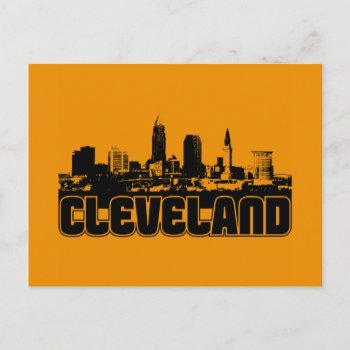 Cleveland Skyline Postcard by TurnRight at Zazzle