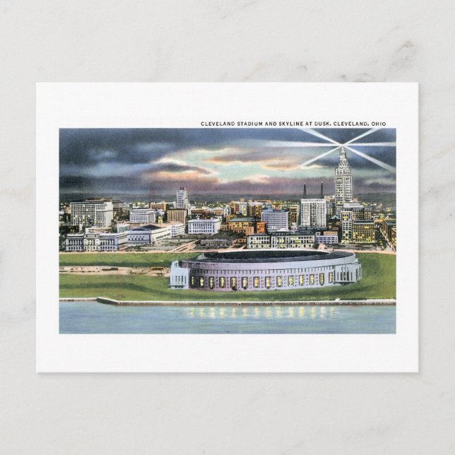 Cleveland Stadium, Cleveland, Ohio Postcard (Front)