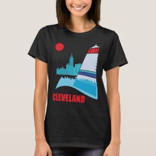 Cleveland Terminal Tower, Nautical Vibe, Travel T-Shirt