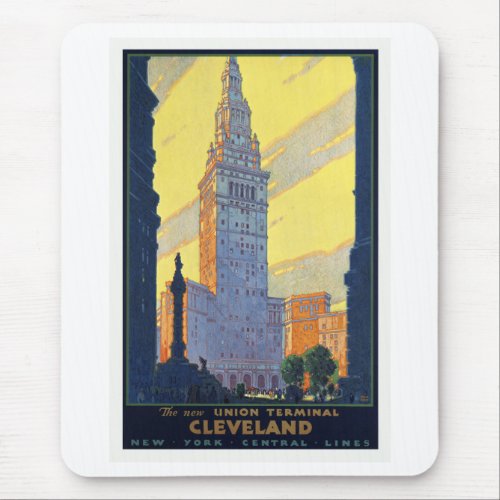 Cleveland The New Union Terminal Vintage Mouse Pad
