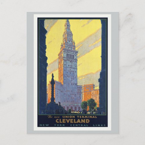 Cleveland The New Union Terminal Vintage Postcard