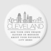 CLEVELAND BROWNS SLOGAN FOOTBALL MAGNET