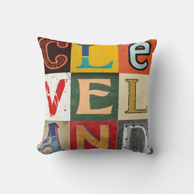CLEVELAND! THROW PILLOW (Front)