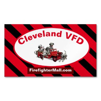 Cleveland VFD Dalmation Firefighters Business Card
