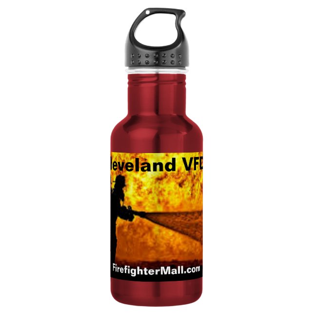 Cleveland VFD Firefighter Water Bottle (Front)
