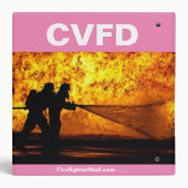 Cleveland VFD Woman Firefighter 3 Ring Binder (Back)