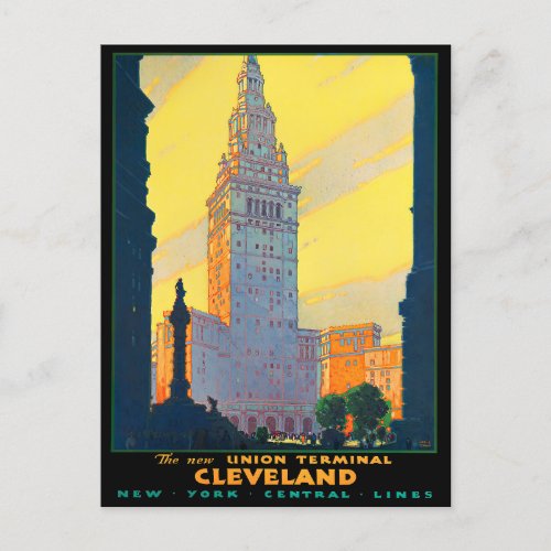 Cleveland vintage travel postcard