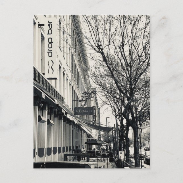 "Cleveland Warehouse District Street Scene" card (Front)