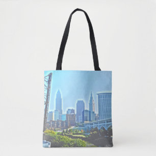 Cleveland West River Blues Tote Bag