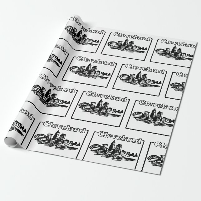 Cleveland Wrapping Paper (Unrolled)