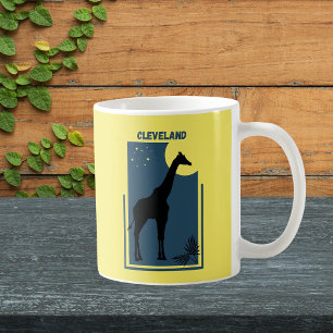 Cleveland Zoo Ohio Vintage Giraffe Coffee Mug