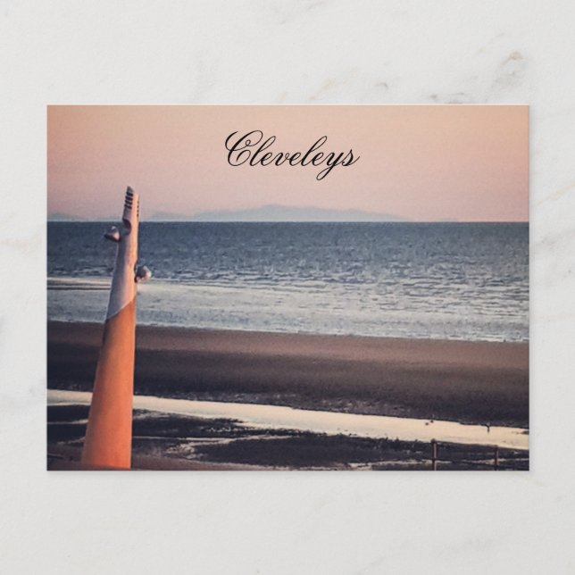 Cleveleys Beach Postcard (Front)