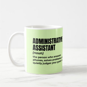 Clever Administrative Assistant Definition Coffee Mug