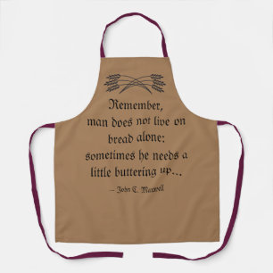 Clever Baker's Quote: All-Over Print Apron
