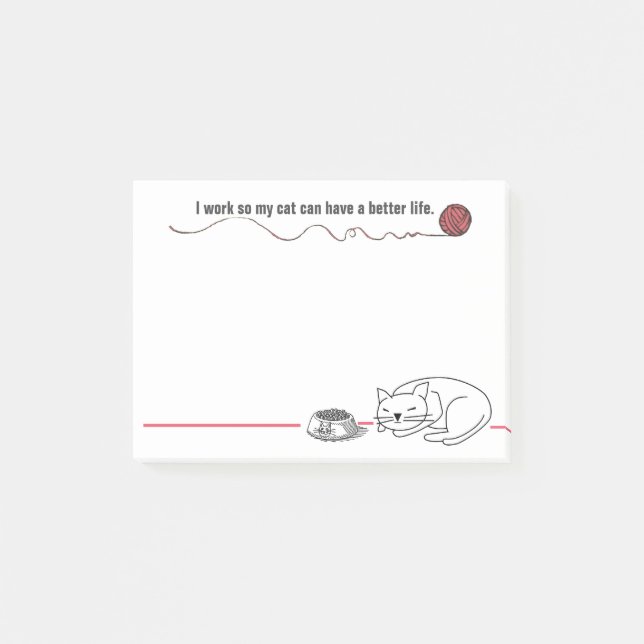 Clever Cat Humor Notes (Front)