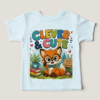 Clever & Cute | Adorable Whimsical Character Desig Toddler T-shirt