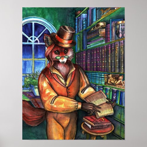 Clever Fox by Portia St Luke Poster