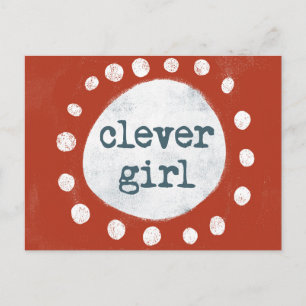 Clever Girl Postcard