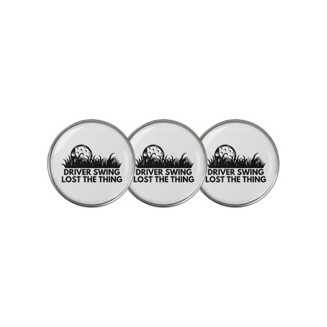 clever golf quotes ball marker (3 Up)