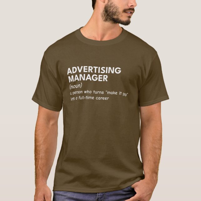 Clever Marketing Manager T-Shirt (Front)