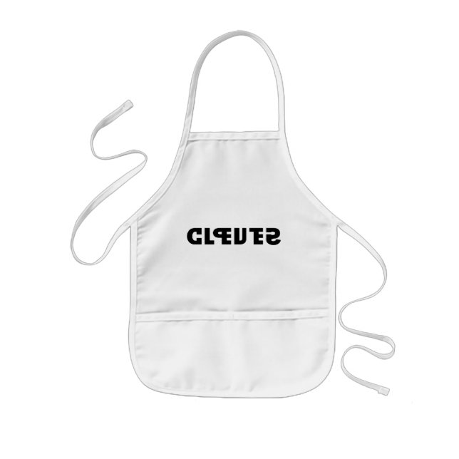Clever on the Apron, Stupid in the Mirror Kids' Apron (Front)