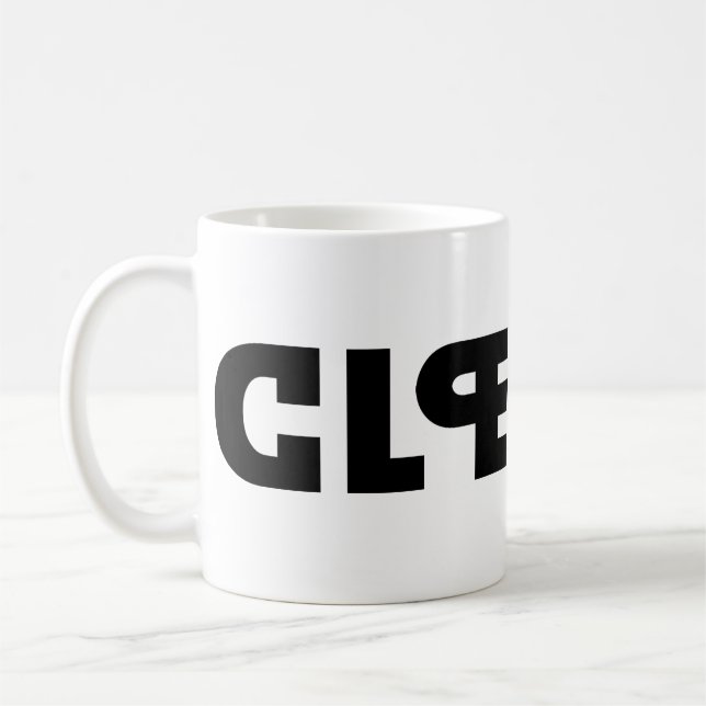 Clever on the Mug, Stupid in the Mirror Coffee Mug (Left)