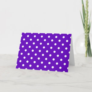 Clever Purple Polka Dot Cards, Notecards, Stickers Card