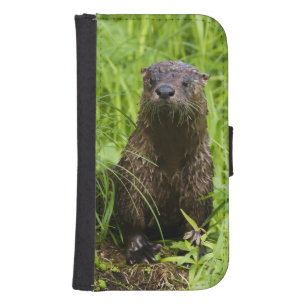 Clever River Otter Galaxy S4 Wallet Case