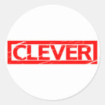 Clever Stamp Classic Round Sticker