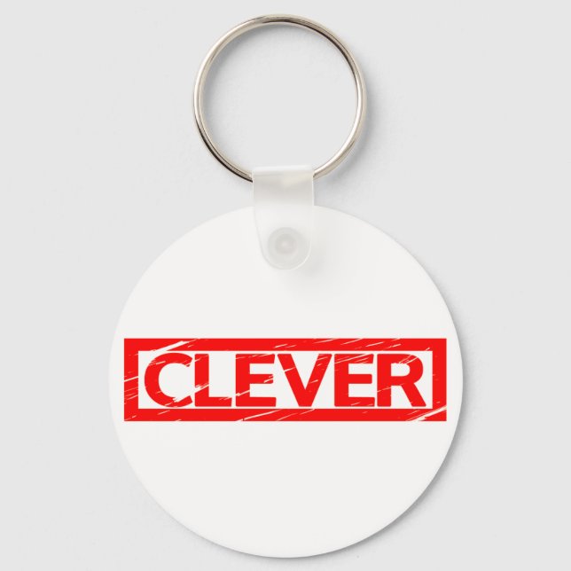 Clever Stamp Keychain (Front)