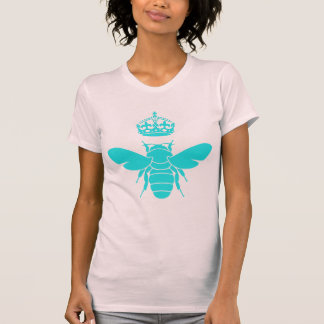 Clever Teal Queen Bee Logo T-Shirt