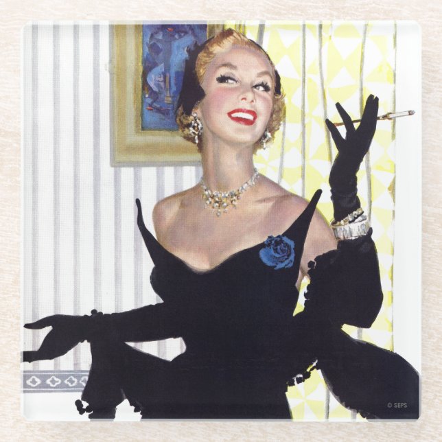 Clever Women Are Dangerous Too Glass Coaster (Front)