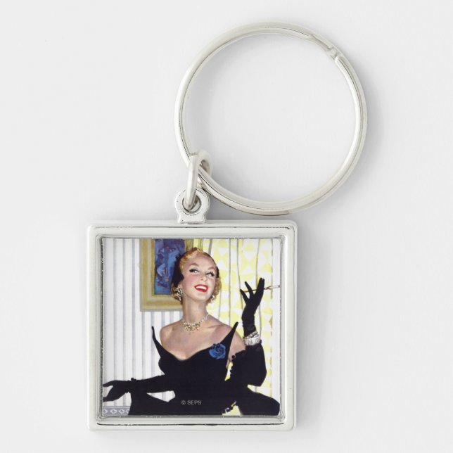 Clever Women Are Dangerous Too Keychain (Front)
