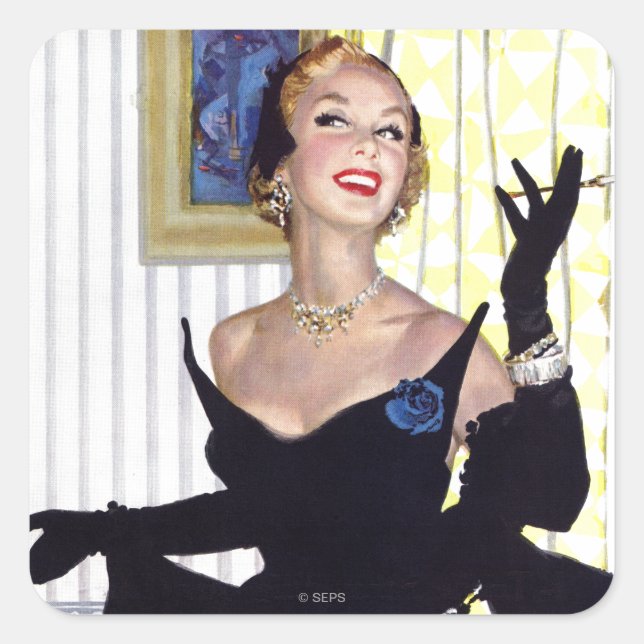 Clever Women Are Dangerous Too Square Sticker (Front)