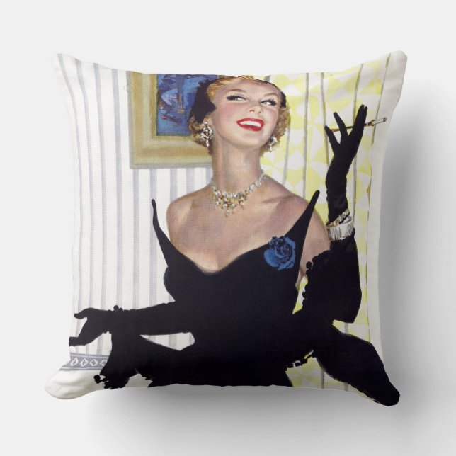 Clever Women Are Dangerous Too Throw Pillow (Front)