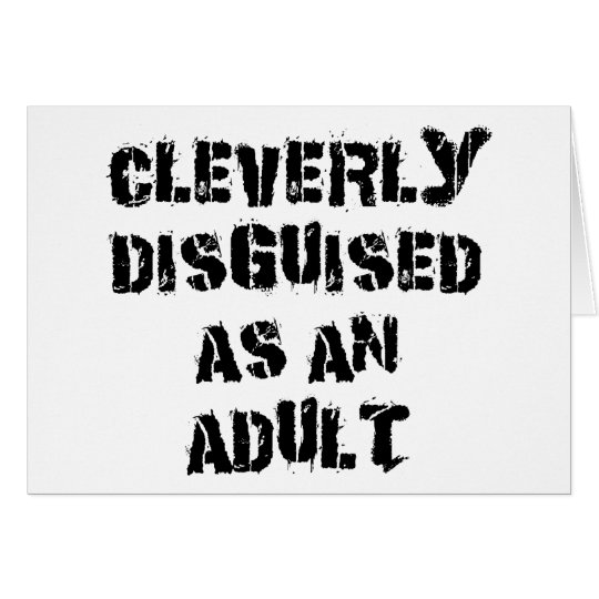 Cleverly Disguised As An Adult Gift Card