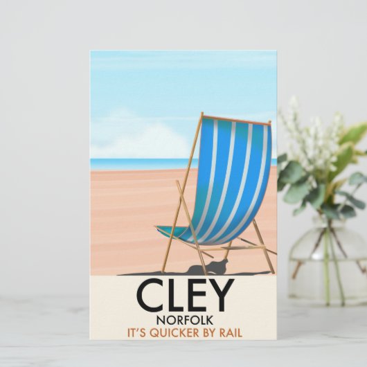 Cley Norfolk vintage travel poster (Standing Front)