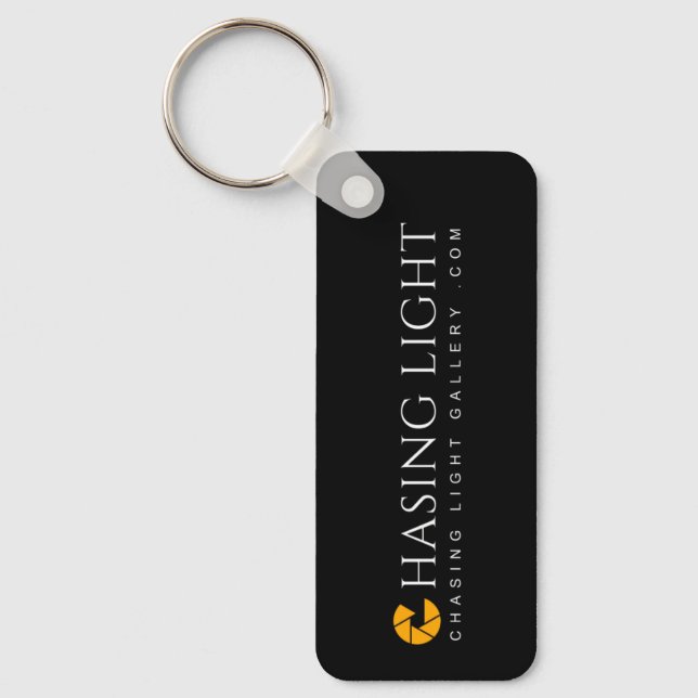 'CLG' Logo | Aluminum Rectangle Keychain (Front)